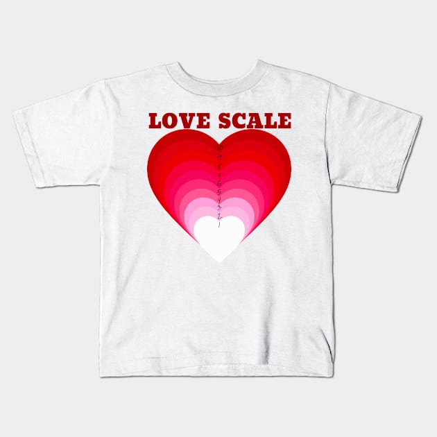 LOVE SCALE Kids T-Shirt by chakkybal